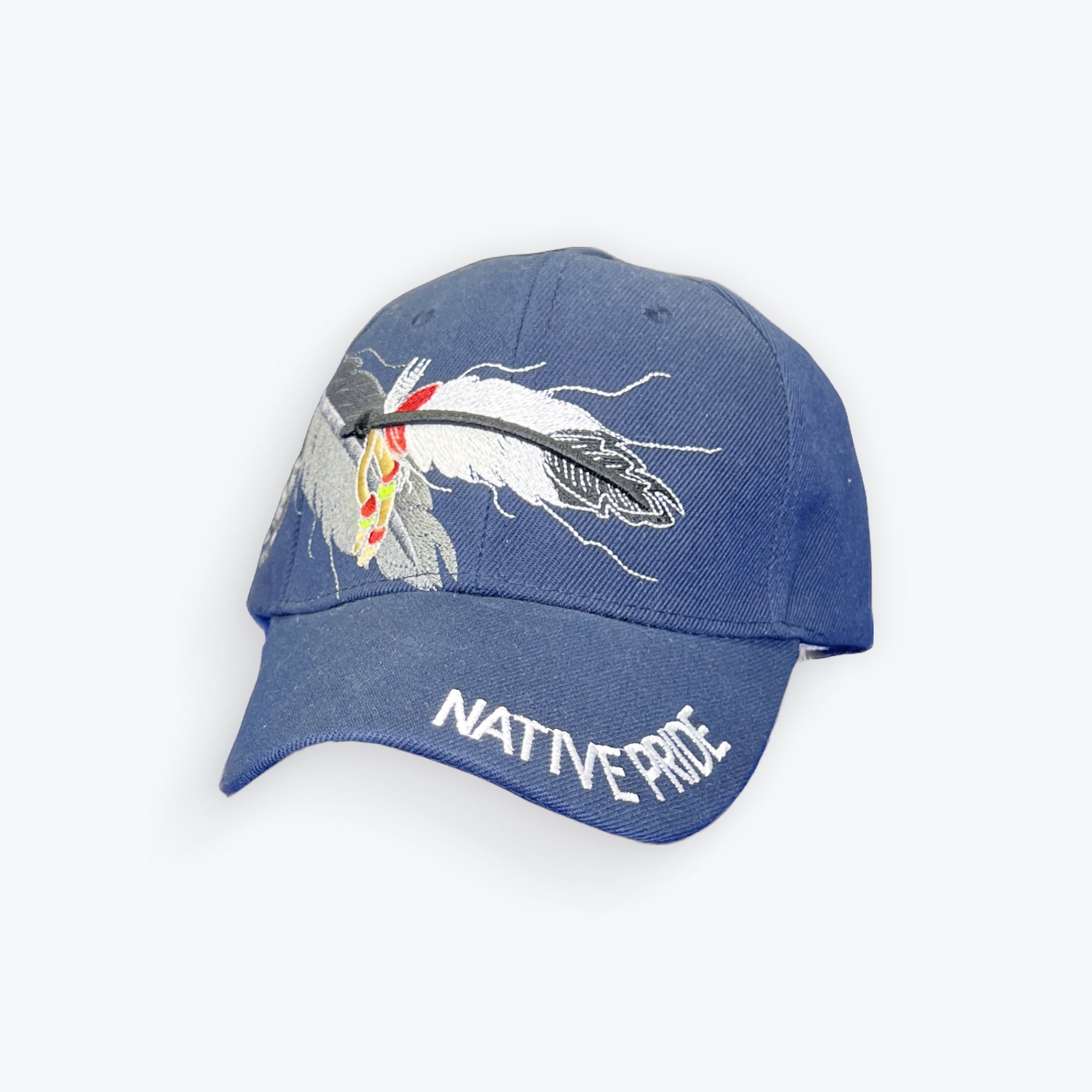 Native Baseball Caps Mens Native Indian Hats Blue With Eagle Design